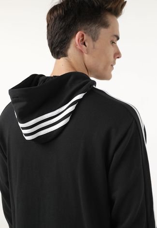 Blusa de Moletom Fechada adidas Sportswear Essentials 3-Stripes
