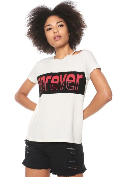 Camiseta FiveBlu Forever Off-white - Marca FiveBlu