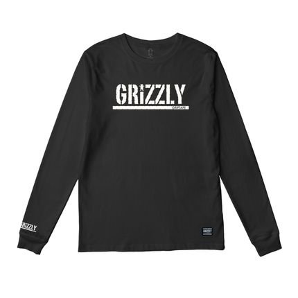 Camiseta  Grizzly Og Stamp Long Sleeve Preto - Marca Grizzly