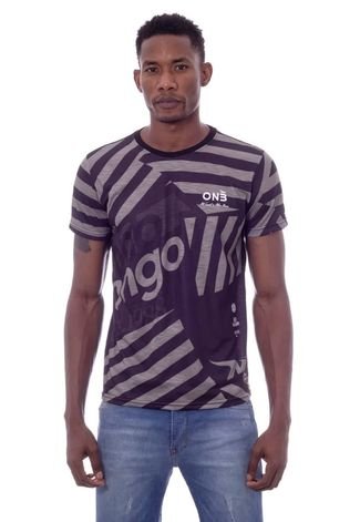Camiseta Onbongo Especial Estampada Preta
