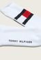 Meia Tommy Hilfiger Cano Alto Logo Branca - Marca Tommy Hilfiger