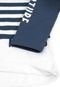 Camiseta Milon Infantil Listrada Branco/Azul - Marca Milon