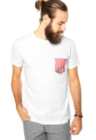 Camiseta Ride Skateboard Rie Dye Branca