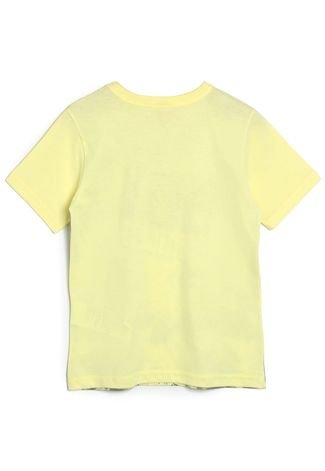 Camiseta Brandili Menino Escrita Amarela