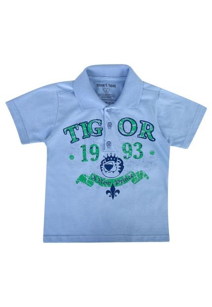 Camisa Polo Tigor T. Tigre Prince Azul - Marca Tigor T. Tigre