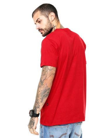 Camiseta Oakley Camuflada Highline Camo Tee Masculina - Vermelho