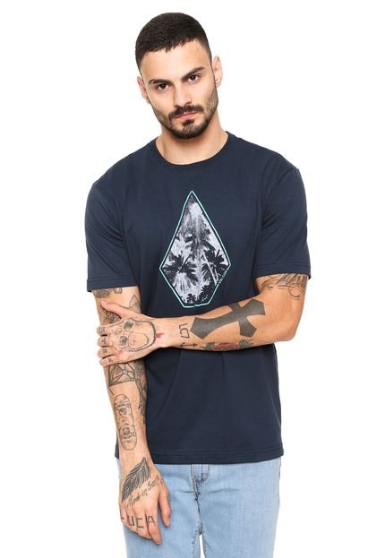 Camiseta Volcom Pyra Azul-Marinho - Marca Volcom