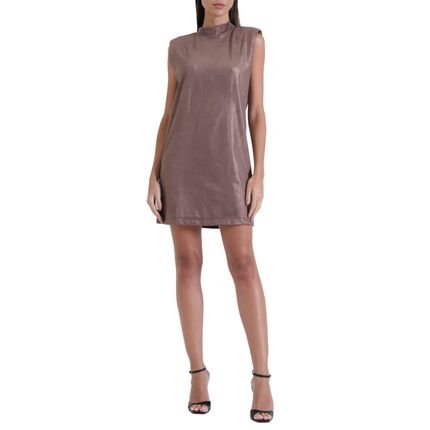 Vestido Forum Suede Shine In24 Marrom Feminino - Marca Forum