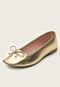 Sapatilha Dafiti Shoes Metalizada Dourada - Marca DAFITI SHOES