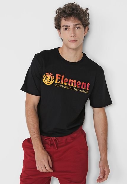 Camiseta Element Glimpse Horizontal Preta - Marca Element