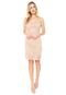 Vestido Guess Curto Pointelle Nude - Marca Guess