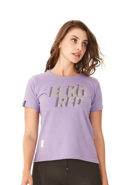 Camiseta Ecko Feminina Estampada Lilás - Marca Ecko