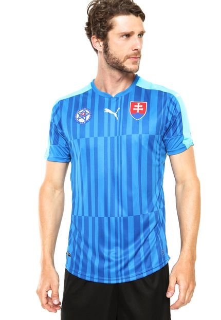 Camisa Puma Slovakia Away Replica Azul - Marca Puma