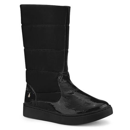 Bota Infantil Feminina Bibi Urban Boots Preta com Verniz 1049108 24 - Marca Calçados Bibi