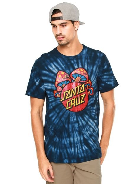 Camiseta Santa Cruz Shroom Dot Azul - Marca Santa Cruz