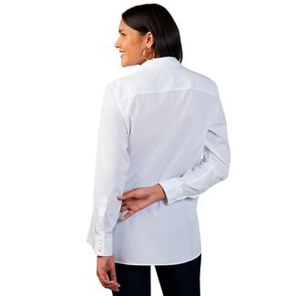 Camisa Polo Dudalina Tricoline Slim Ou24 Branco Feminino