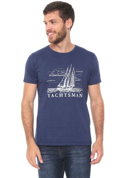 Camiseta Yachtsman Estampada Azul-marinho - Marca Yachtsman