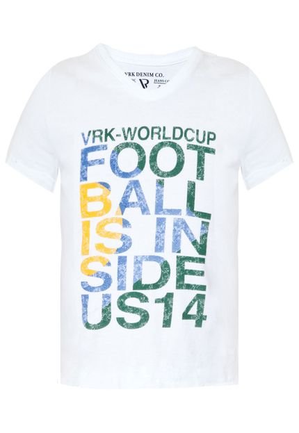 Camiseta VR Kids Football Branca - Marca VRK KIDS
