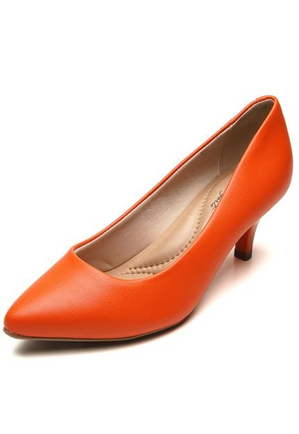 Scarpin Beira Rio Color Laranja - Marca Beira Rio