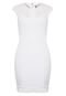 Vestido Colcci Slim Recortes Off-white - Marca Colcci