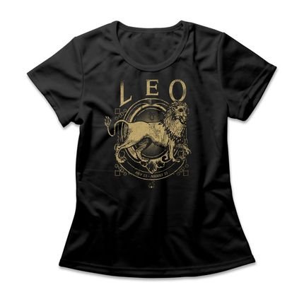 Camiseta Feminina Leo - Preto - Marca Studio Geek 