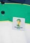 Camisa Polo Licenciados Copa do Mundo Listras Juvenil Branca - Marca Licenciados Copa do Mundo