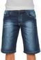 Bermuda Jeans Gangster Reta Estonada Azul - Marca Gangster