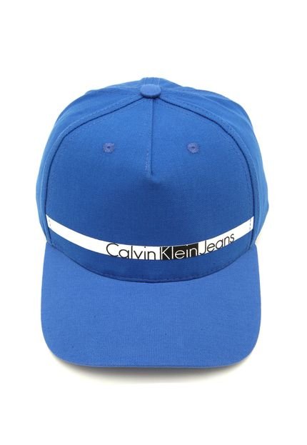 Boné Calvin Klein Snapback Logo Azul - Marca Calvin Klein