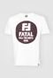Camiseta Fatal Lettering Branca - Marca Fatal