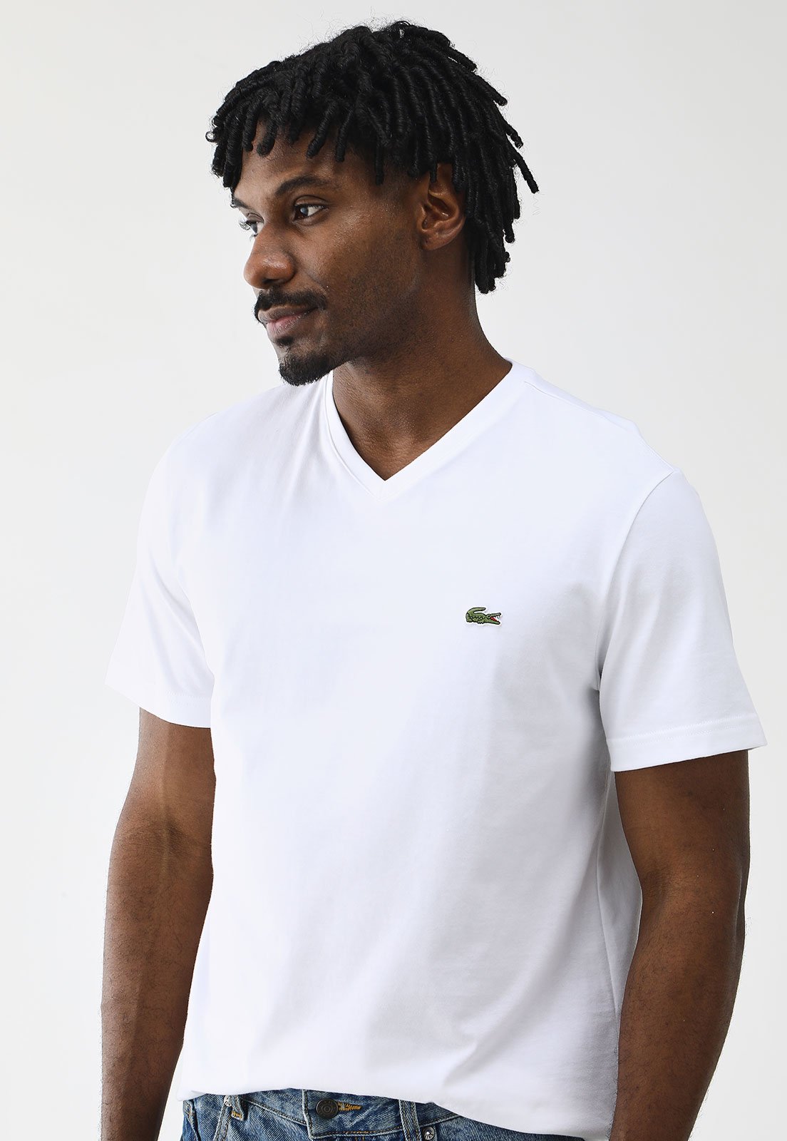 Camiseta Lacoste Reta Logo Branca - Marca Lacoste