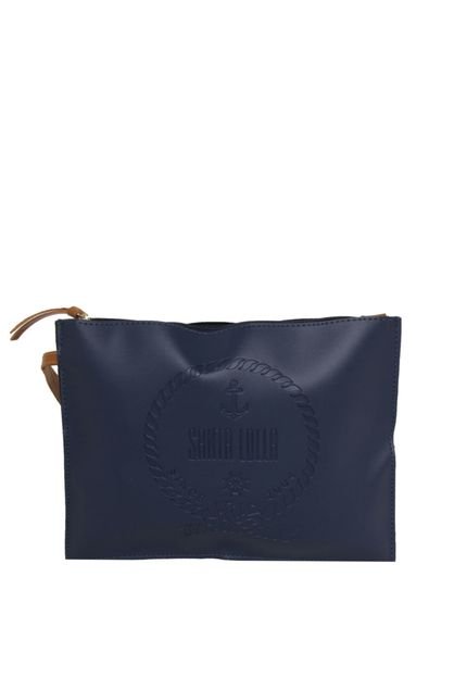 Clutch Santa Lolla Logo Azul-Marinho - Marca Santa Lolla