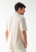 Camisa Polo GAP Reta Bolso Bege - Marca GAP