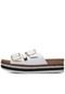 Tamanco Flatform Beira Rio Fivela Branco - Marca Beira Rio