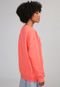 Blusa de Moletom Fechada adidas Originals Trefoil Crew Coral - Marca adidas Originals