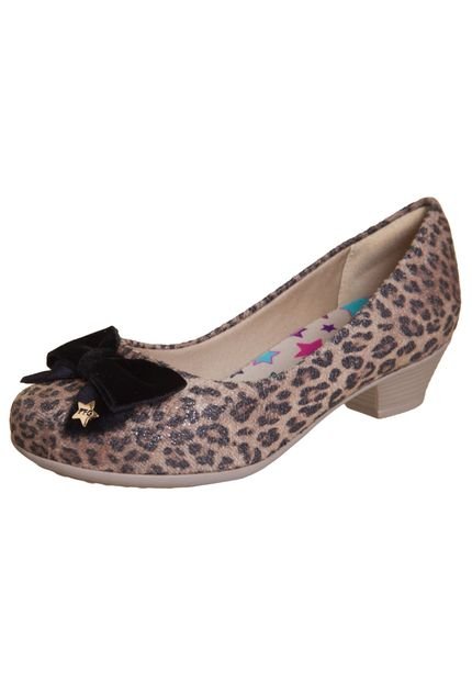 Sapato Piccadilly For Girls Expert Com Salto Onça - Marca Piccadilly For Girls