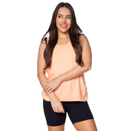 Regata Feminina Estilo do Corpo Dry Tech Laranja Neon - Marca Estilo Do Corpo