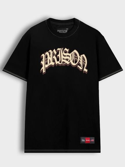 Camiseta Streetwear Prison Carved Black - Marca Prison