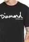 Camiseta Diamond Supply Co Og Script Overdye Preta - Marca Diamond Supply Co