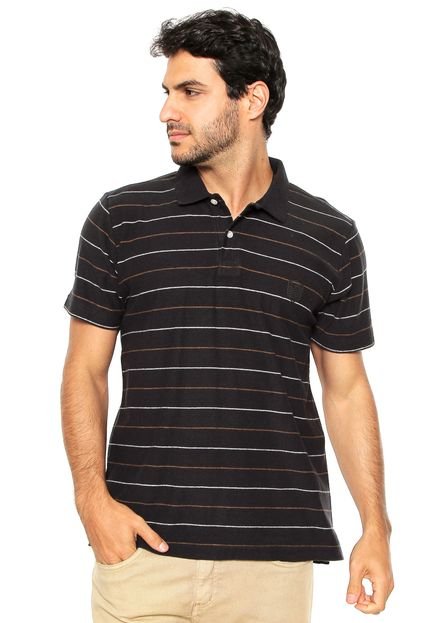 Camisa Polo Osklen Outline Preta - Marca Osklen