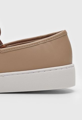 Slip On DAFITI SHOES Furinhos Nude - Compre Agora