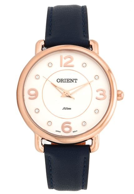 Relógio Orient FRSC0006-S2DX Rosê/Azul - Marca Orient