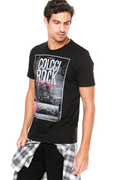 Camiseta Colcci Rock Preta - Marca Colcci