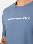 Camiseta Aramis Masculina Confort Bold Espelhado Azul Médio - Marca Aramis