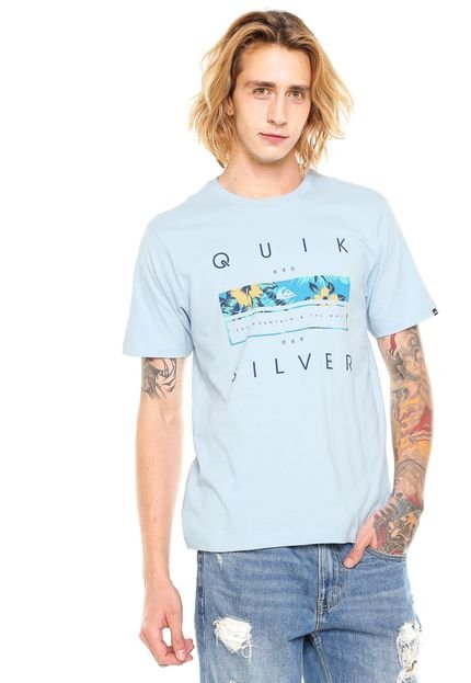 Camiseta Quiksilver Quik Blocked Azul - Marca Quiksilver