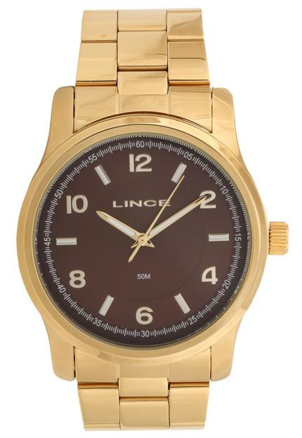 Relógio Lince LRGJ066L-M2KX Dourado/Marrom - Marca Lince