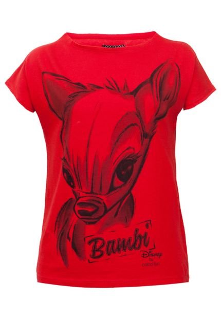 Camiseta Colcci Fun Bambi Vermelha - Marca Colcci Fun