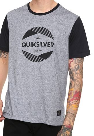 Camiseta Quiksilver Pack Avant Cinza