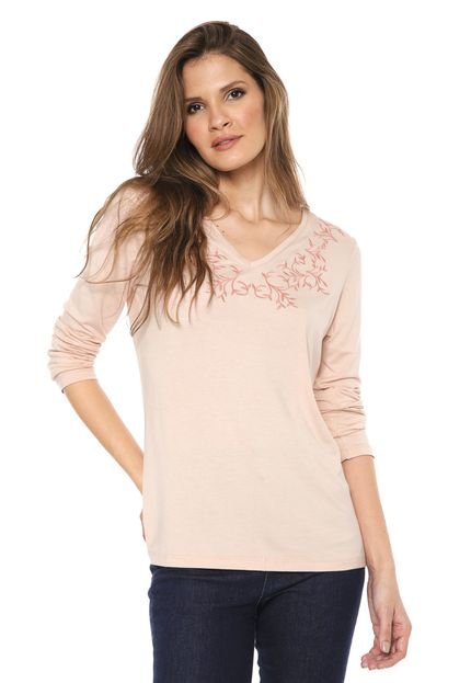 Blusa Scene Bordada Rosa - Marca Scene