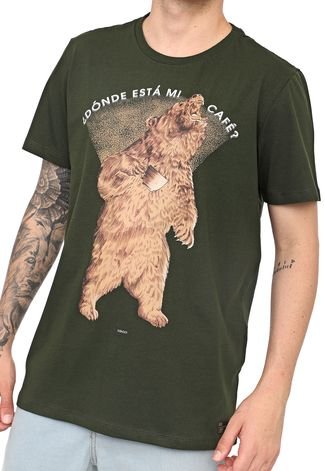 Camiseta Colcci Urso Verde