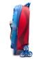Kit Mochila e Lancheira Grande Max Toy Liga Da Justiça Superman Escolar Azul - Marca Max Toy